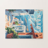 Puzzle Naxos Grèce Travel Art Vintage (Horizontal)