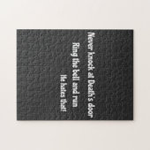 Puzzle Ne jamais frapper à la porte de la mort (Horizontal)