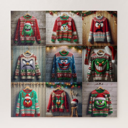Puzzle Ne m’appelez pas laid ! Chandails de Noël (Vertical)