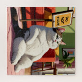 Puzzle Ne pas déranger Fat Cat Drôle (Horizontal)