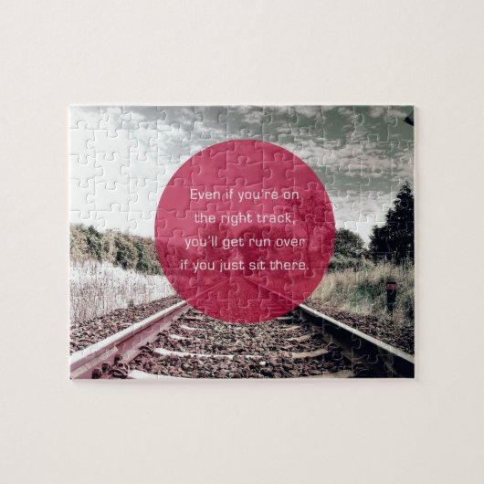 Puzzle Ne reposez pas en place la citation de motivation (Horizontal)