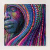 Puzzle Ne touchez pas mes cheveux Black Melanin Afro Quee (Vertical)