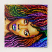 Puzzle Ne touchez pas mes cheveux Black Melanin Afro Quee (Horizontal)