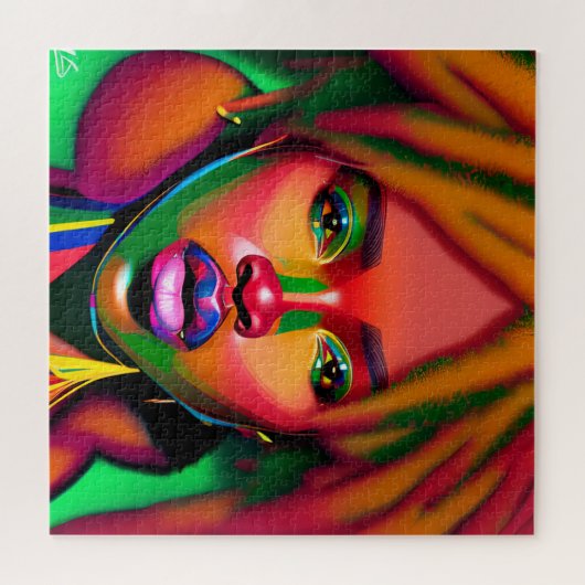 Puzzle Ne touchez pas mes cheveux Black Melanin Afro Quee (Horizontal)