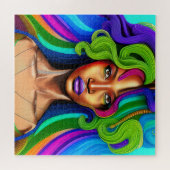 Puzzle Ne touchez pas mes cheveux Black Melanin Afro Quee (Horizontal)