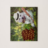 Puzzle Ne vole pas mes côtes ! Drôle chien maltais (Vertical)