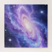 Puzzle Nébuleuse de galaxie spirale violette (Horizontal)