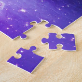 Puzzle Nébuleuse de la tête de singe ombrée violet hipste (Côté)