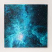 Puzzle nébuleuse orientale, lumière bleue, astronomie. (Horizontal)