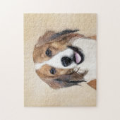 Puzzle Nederlandse Kooikerhondje Peinture - Chien Art (Vertical)