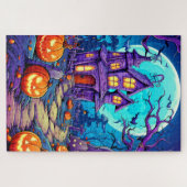 Puzzle Nefarious Éffrayant Haunted House (Horizontal)