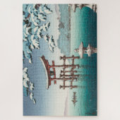 Puzzle Neige à Miyajima par Tsuchiya Koitsu (Vertical)