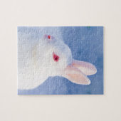 Puzzle Neige blanche lapin mignonne (Horizontal)