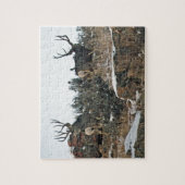 Puzzle Neige de cerfs communs de mâle première (Vertical)