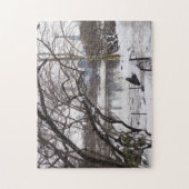 Puzzle Neige d'hiver à Central Park New York City NYC (Vertical)