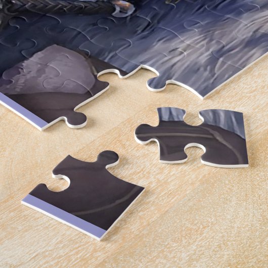 Puzzle Neige+Elf+Fille+avec+Lion (Côté)