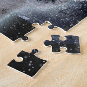 Puzzle NEIGE LEOPARD Espèces menacées de Gros Chat (Côté)