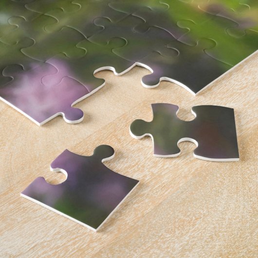 PUZZLE NEIGE LEOPARD SPRINGTIME FLEURS (Côté)