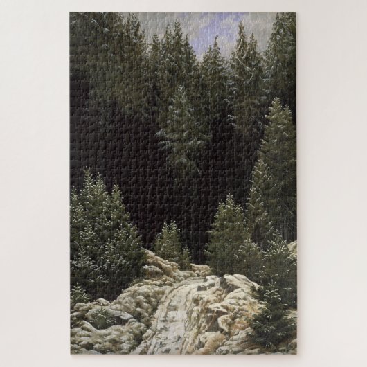 Puzzle Neige précoce (1828) - Caspar David Friedrich (Vertical)