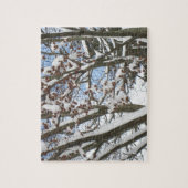 Puzzle Neige sur une érable japonaise — (Vertical)