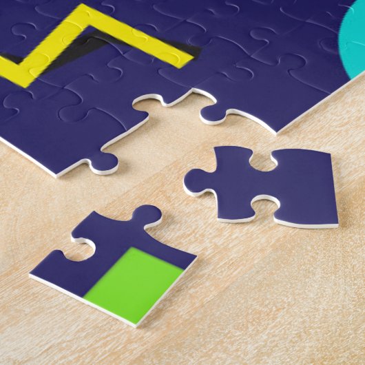 Puzzle Neon Abstrait (Côté)