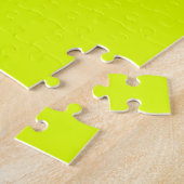 Puzzle Neon Chartreuse couleur solide | Couleur tendance (Côté)