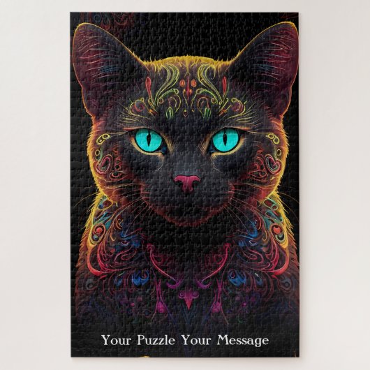 Puzzle Neon Mandala (Vertical)