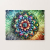 Puzzle Neon Mandala (Horizontal)