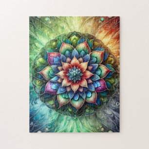 Puzzle Neon Mandala
