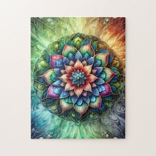 Puzzle Neon Mandala (Vertical)