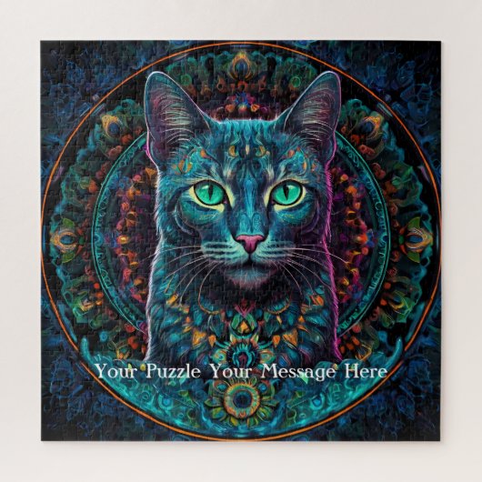 Puzzle Neon Mandala (Vertical)