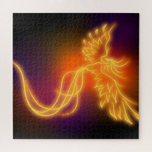 Puzzle Neon Phoenix (Horizontal)