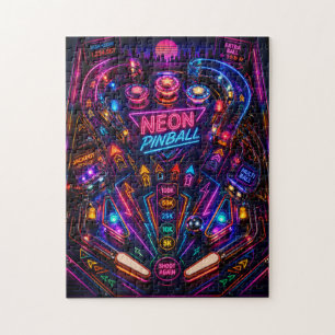 Puzzle Neon Pinball Frenzy : Rush dans l'Arcade Rétro