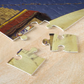 Puzzle Népal, Katmandou. Sous les drapeaux de prières, at (Côté)