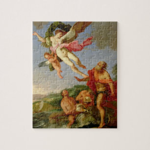 Puzzle Neptune poursuivant Coronis, 1665-70 (huile sur la