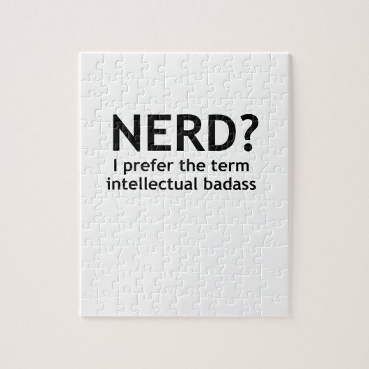 Puzzle NERD ? Drôle, design geek (Vertical)