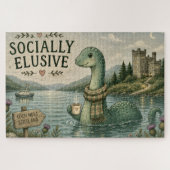 Puzzle Nessie Cryptide Confortable Élusive Socialement Lo (Horizontal)