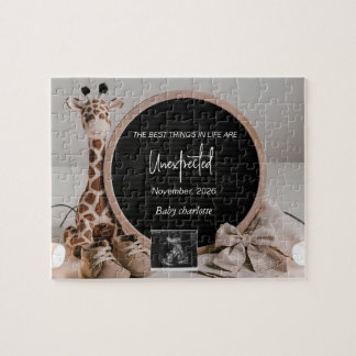 Puzzle Neutral Pregnancy  Reveal announcement keepsake