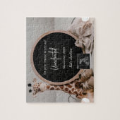 Puzzle Neutral Pregnancy  Reveal announcement keepsake (Vertical)