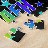 Puzzle "NEVAEH" First Name, Fun "HAPPY BIRTHDAY" (Côté)
