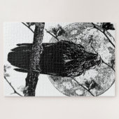 Puzzle Nevermore Raven and the moon (Horizontal)