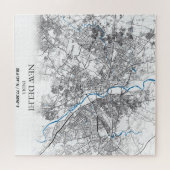 Puzzle New Delhi Inde City Plan Voyage simple (Horizontal)