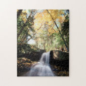 Puzzle New Hampshire, une cascade dans le blanc (Vertical)