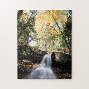 Puzzle New Hampshire, une cascade dans le blanc