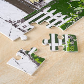 Puzzle New Orleans Shot Gun House, avec chat (Côté)