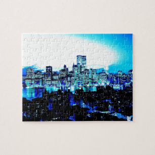 Puzzle New York bleu