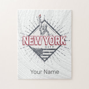 Puzzle New York City États-Unis Vintage USA Souvenir