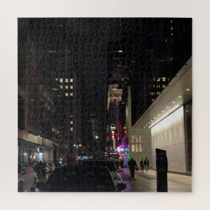Puzzle New York City Night Non Lumières Manhattan NYC