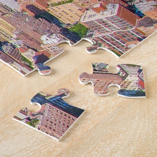 Puzzle New York City Skyline Photo Building Vue Ville (Côté)