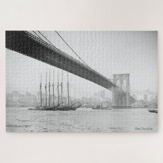 Puzzle New York de dessous le pont de Brooklyn (Horizontal)